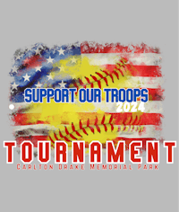 support our troops tournament t-shirt